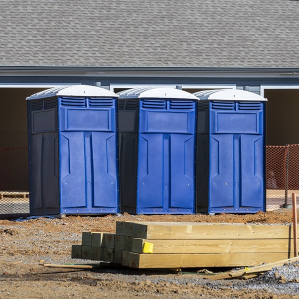 how can i report damages or issues with the porta potties during my rental period in Ransom KY